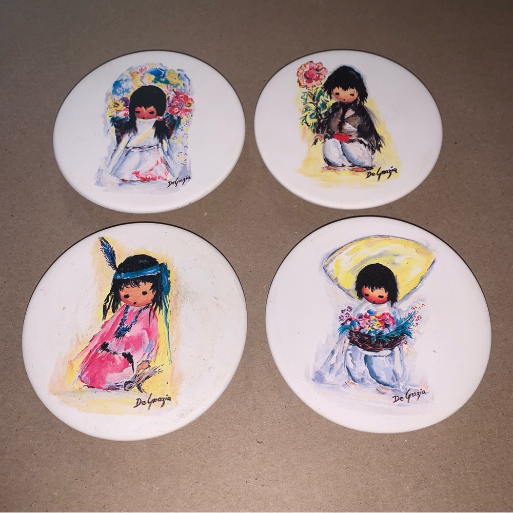 Vintage Coaster Set DeGrazia